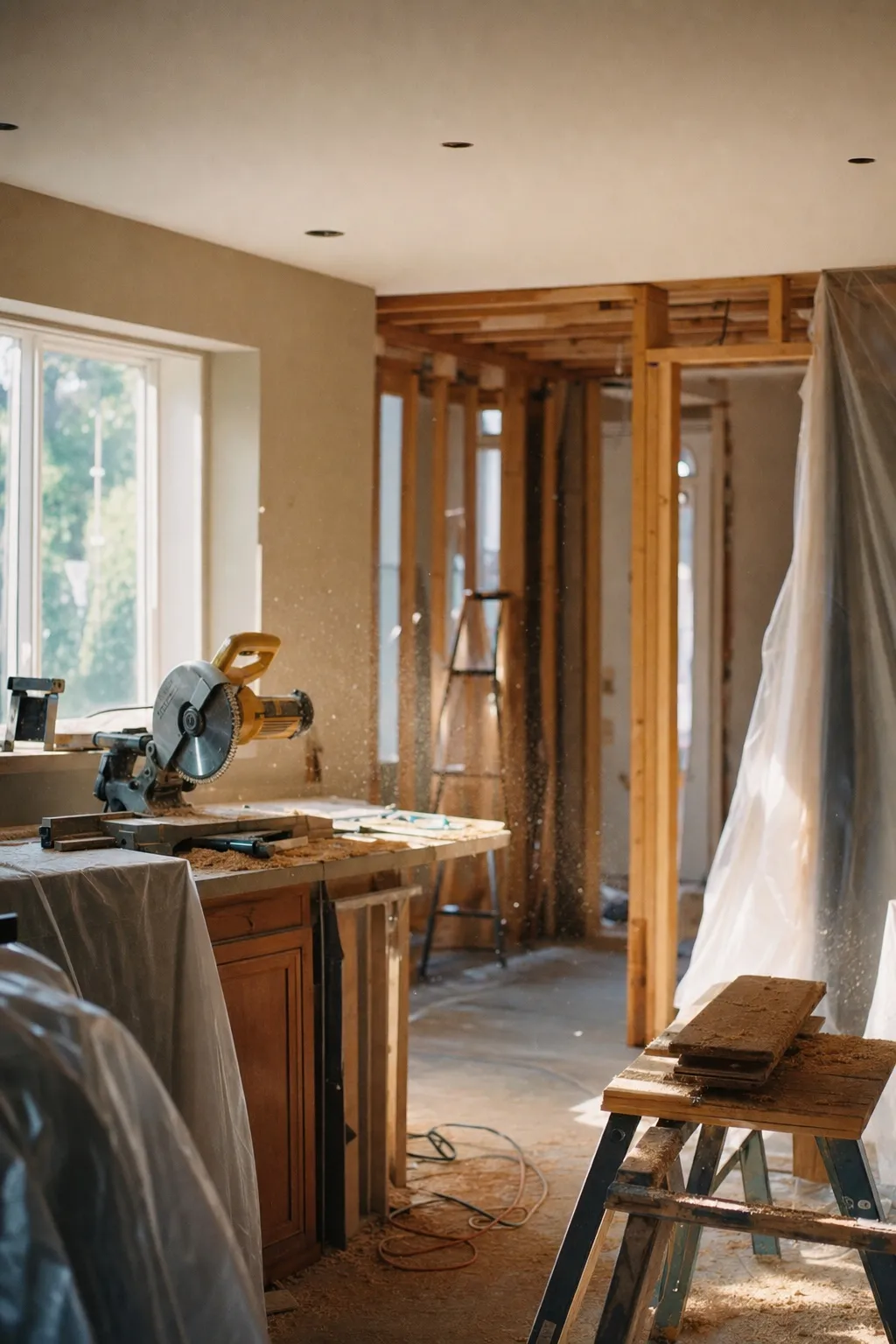 Builders at work