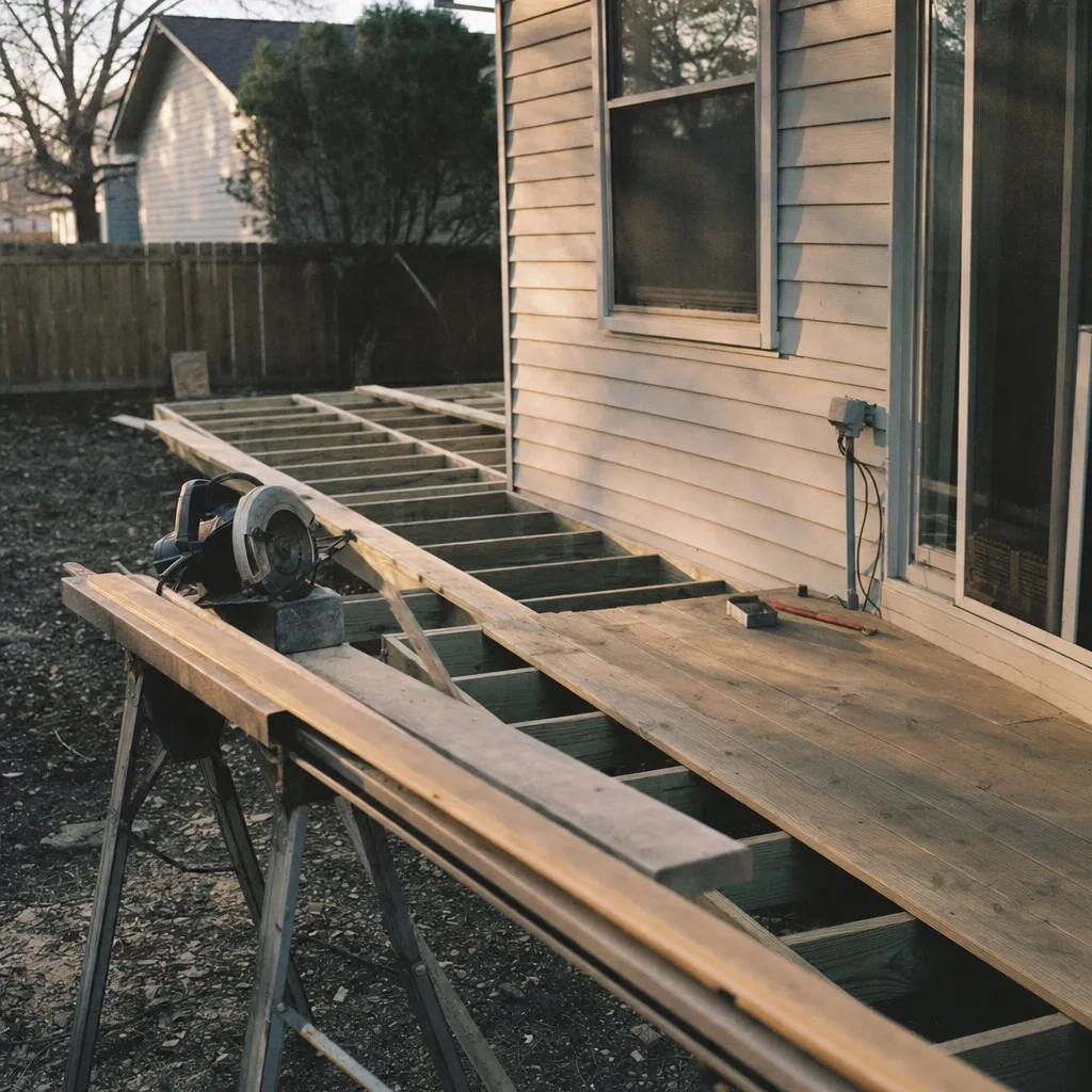 Decking and garden structures — Clara handles this for carpenters