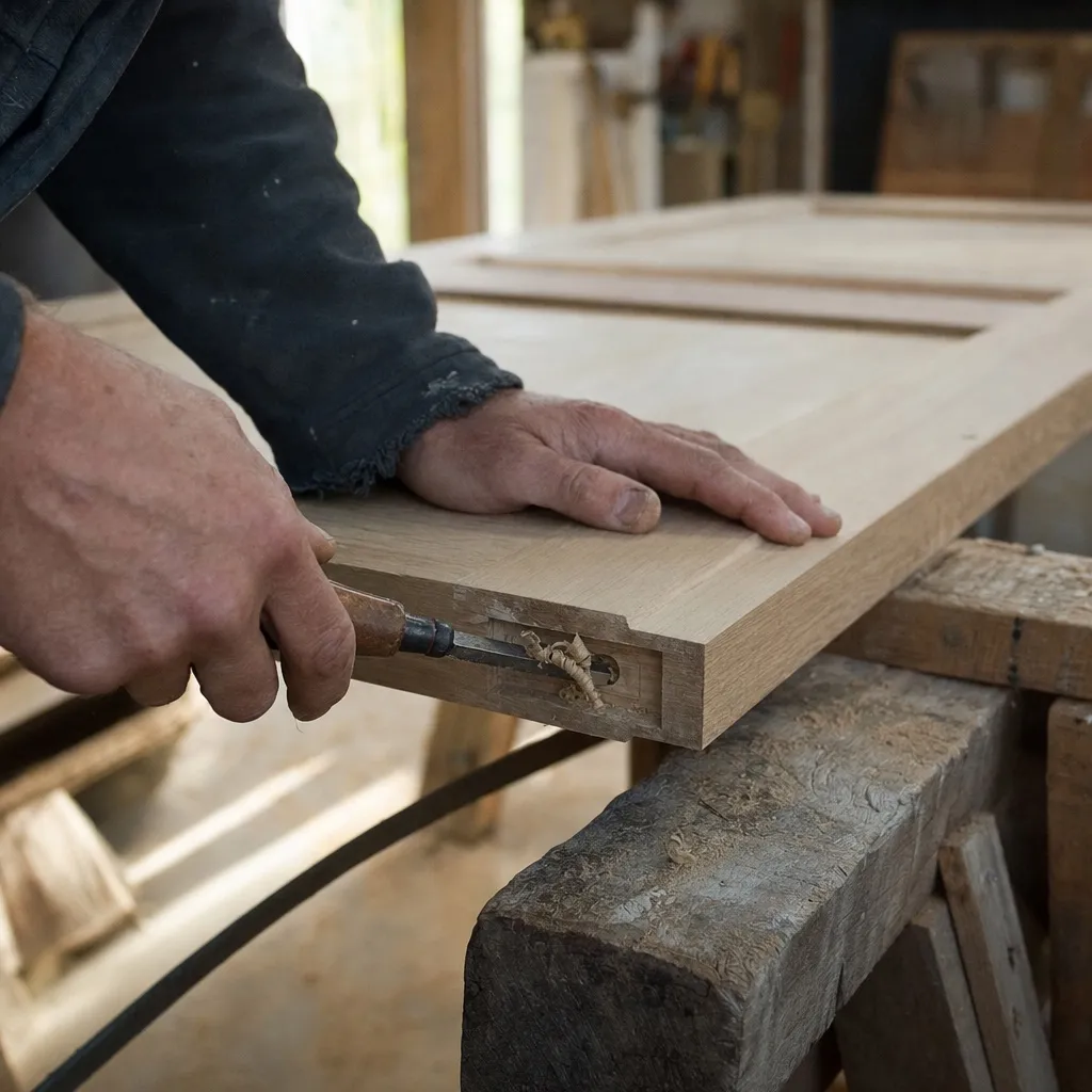Door hanging and fitting — Clara handles this for carpenters