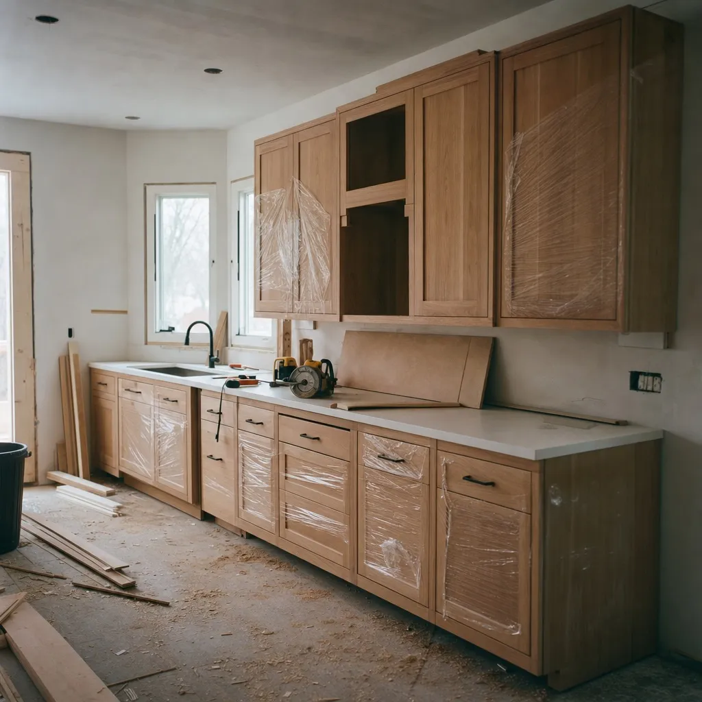 Kitchen fitting — Clara handles this for carpenters
