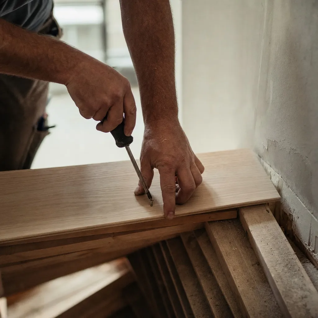 Staircase repairs — Clara handles this for carpenters
