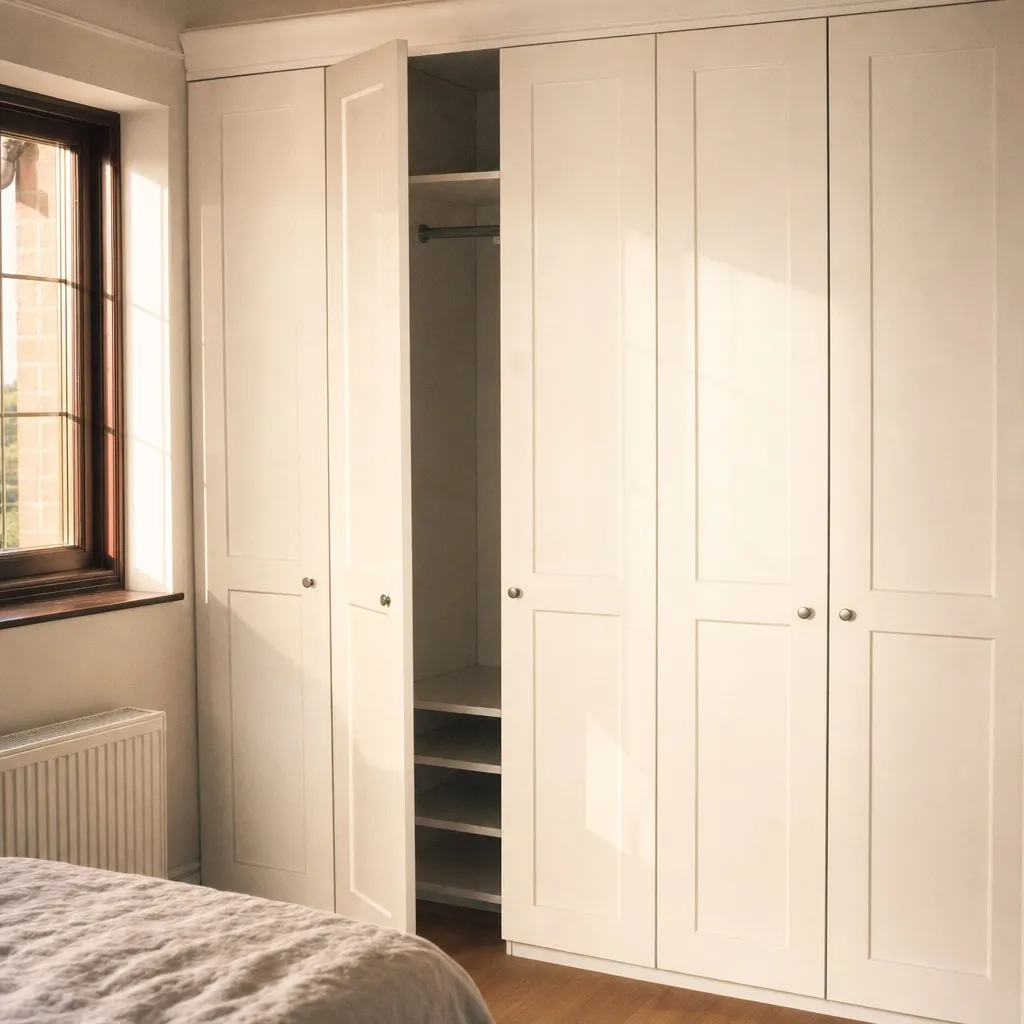 Built-in wardrobes and shelving — Clara handles this for carpenters