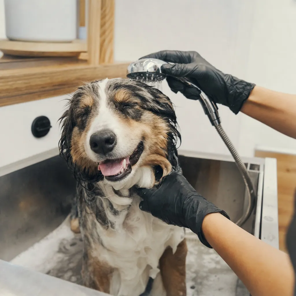 Bath and tidy appointments — Clara handles this for dog groomers