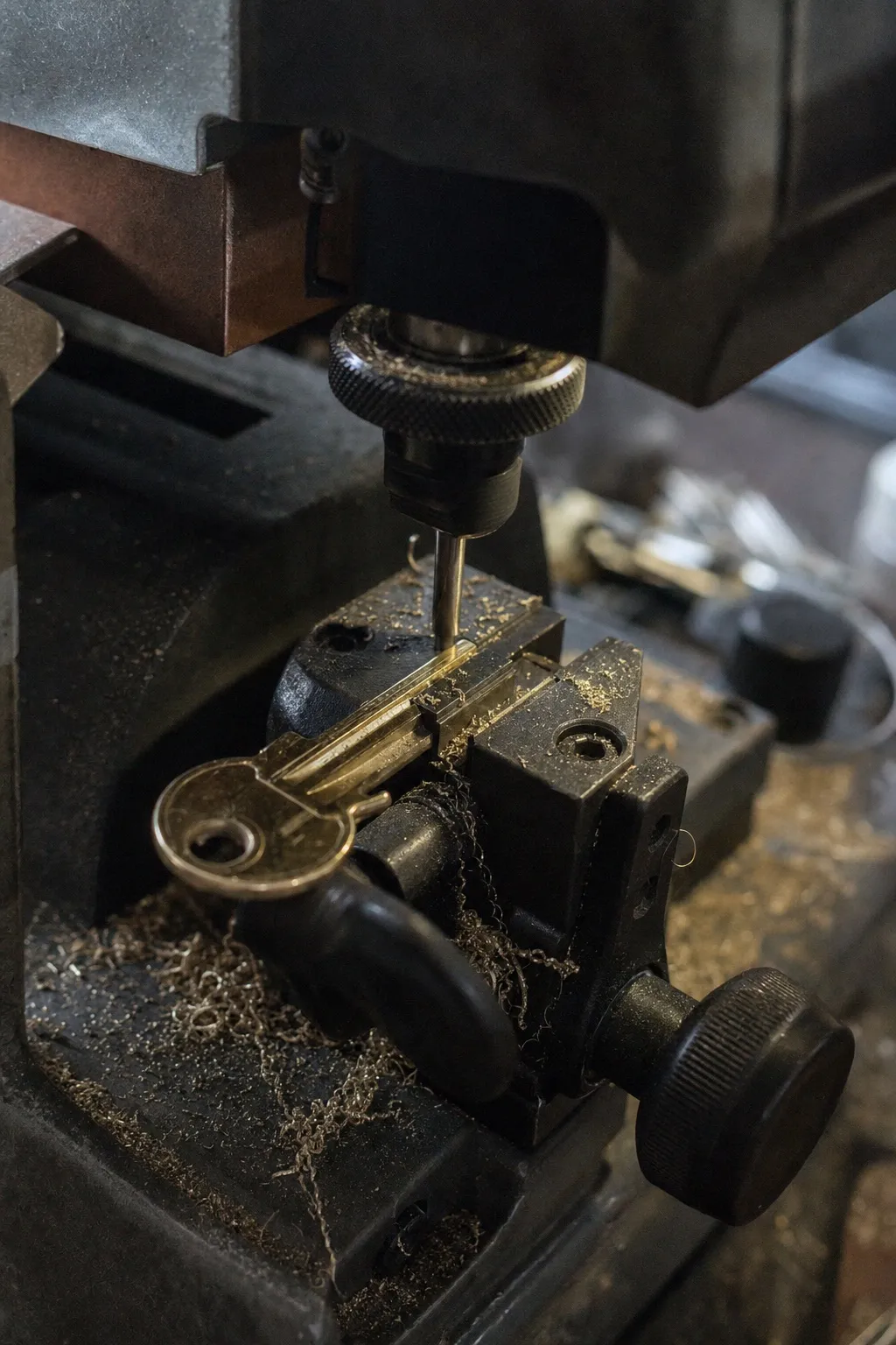 Locksmiths service in progress