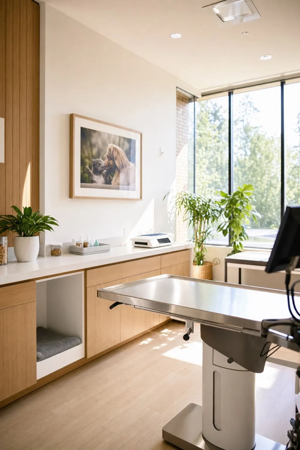 Veterinarians workspace