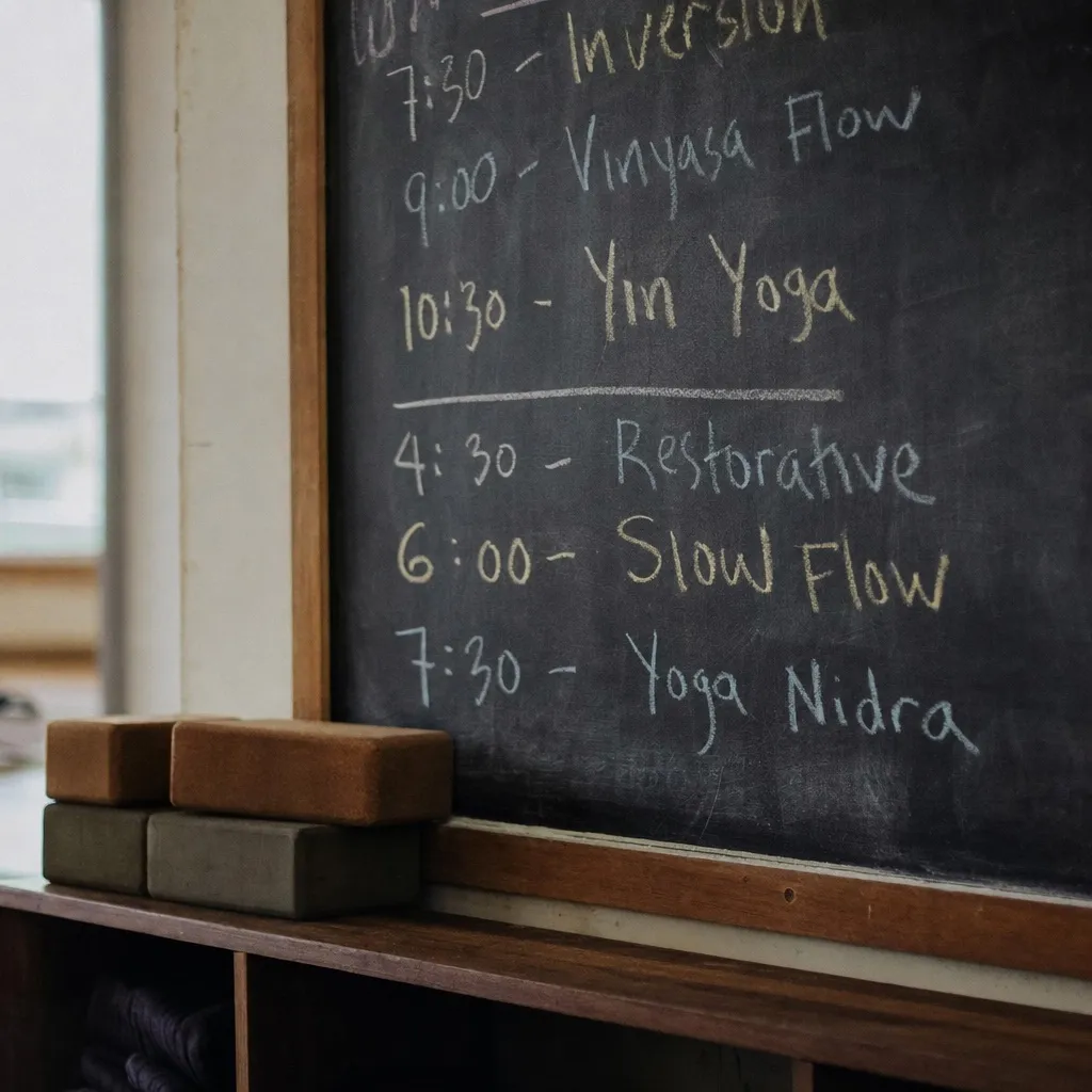 Schedule questions — Clara handles this for yoga studios